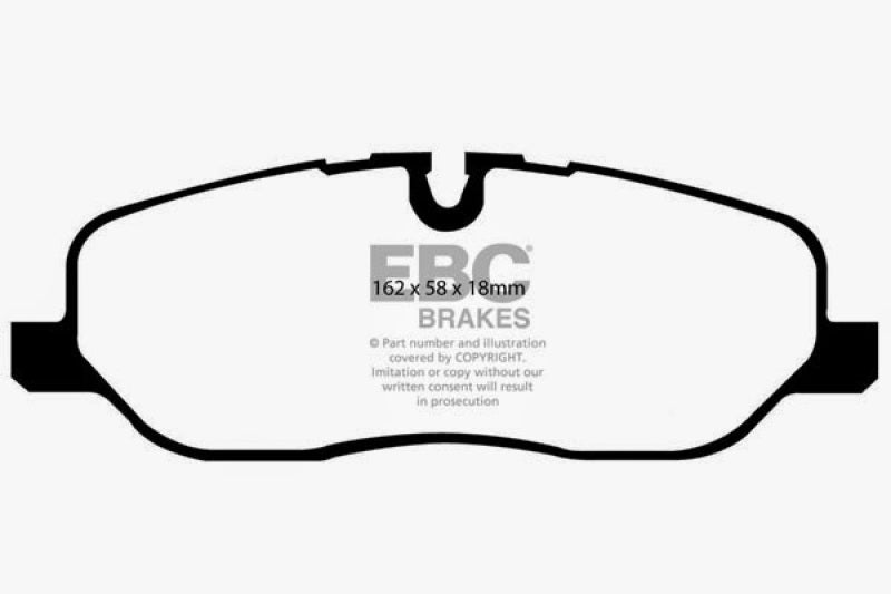 EBC 05-10 Land Rover LR3 4.4 Greenstuff Front Brake Pads DP61541