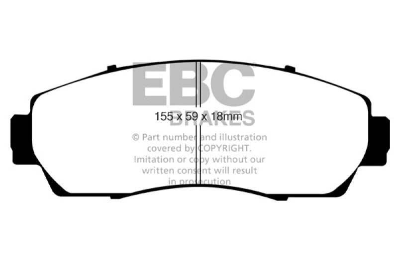 EBC 07-09 Acura RDX 2.3 Turbo Greenstuff Front Brake Pads DP21743