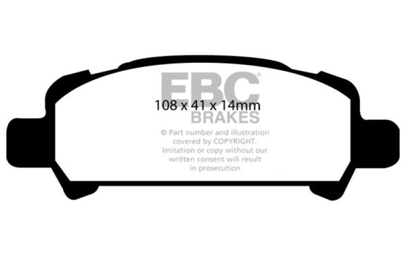 EBC 02-06 Subaru Baja 2.5 Redstuff Rear Brake Pads DP31293C