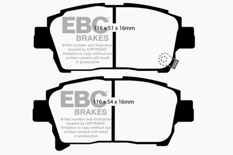 EBC 03-07 Scion XA 1.5 Greenstuff Front Brake Pads DP21459