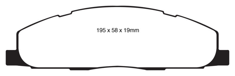 EBC 09-11 Dodge Ram 2500 Pick-up 5.7 2WD/4WD Yellowstuff Rear Brake Pads DP41848R