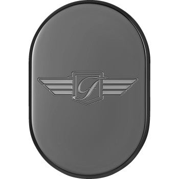 FIGURATI DESIGNS Antenna Cover - Right Rear Fender - FD Logo - Black FD-01-AC-BLK-RT