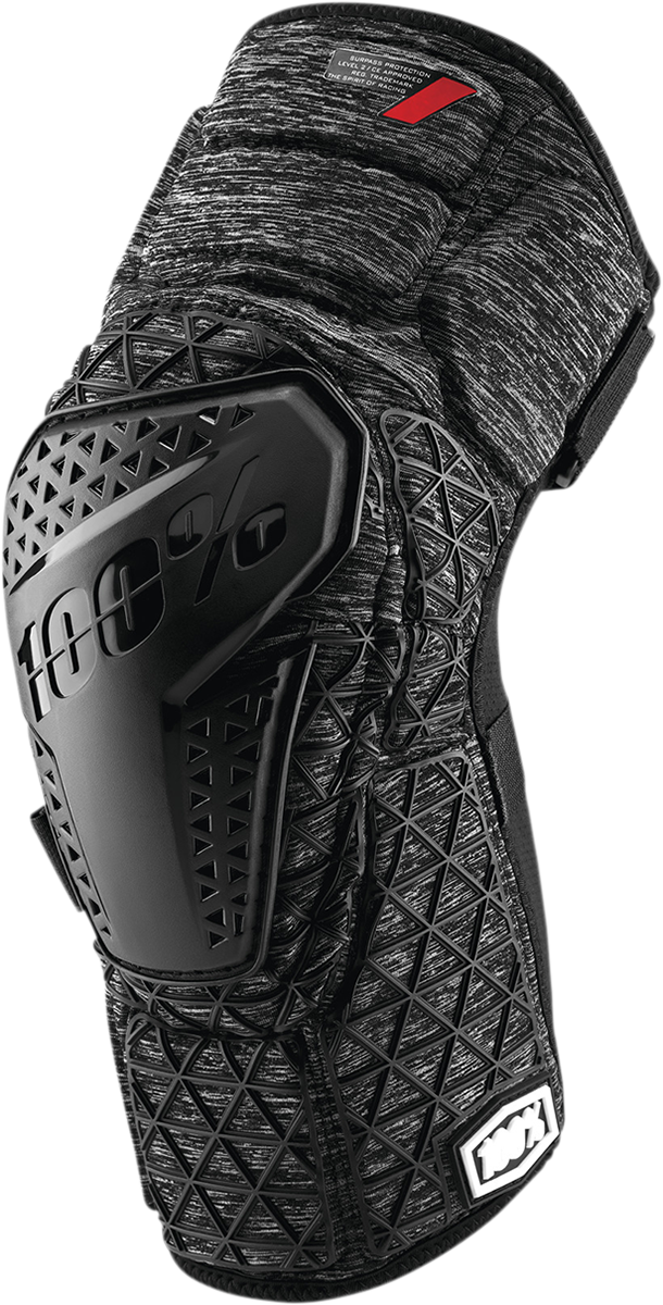 100% Surpass Knee Guards - Gray/Black - Large 70009-00007