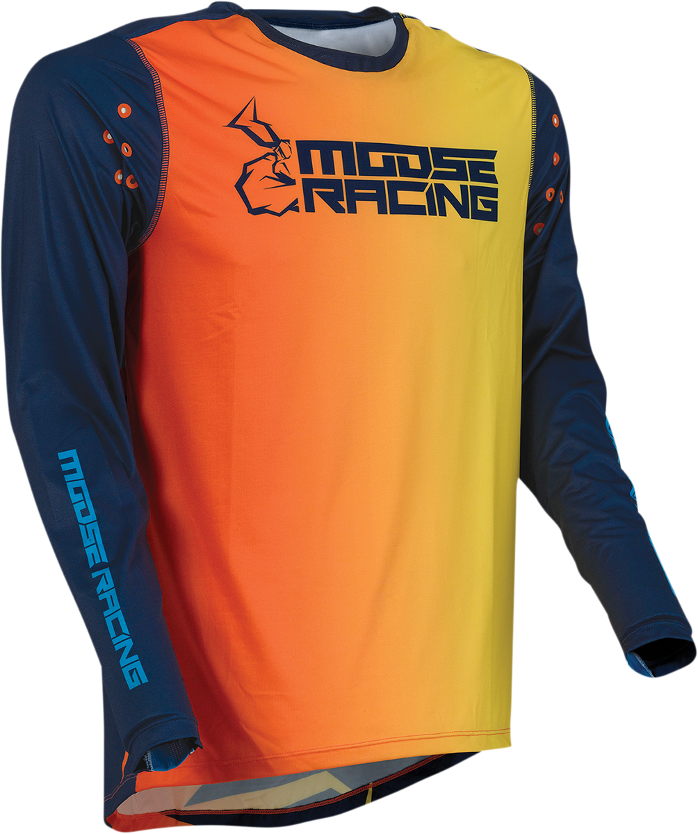 MOOSE RACING Agroid Jersey - Navy/Orange - Small 2910-6404