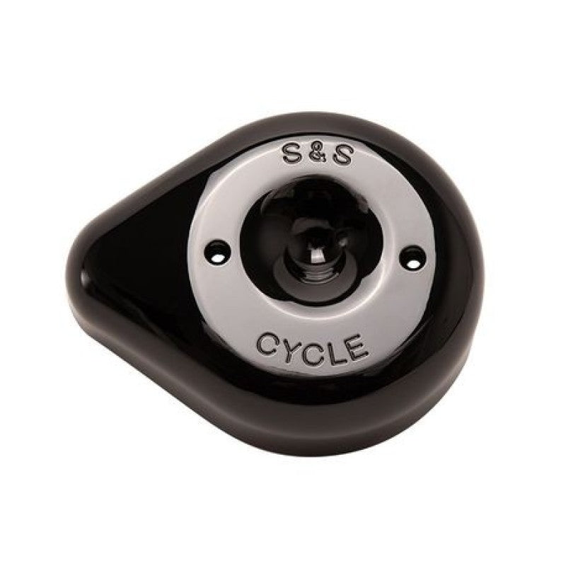 S&S Cycle Stealth Applications Teardrop Air Cleaner Cover - Gloss Black 170-0531