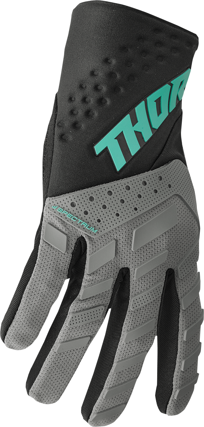 THOR Spectrum Gloves - Gray/Black/Mint - Medium 3330-6827