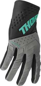 THOR Spectrum Gloves - Gray/Black/Mint - Medium 3330-6827