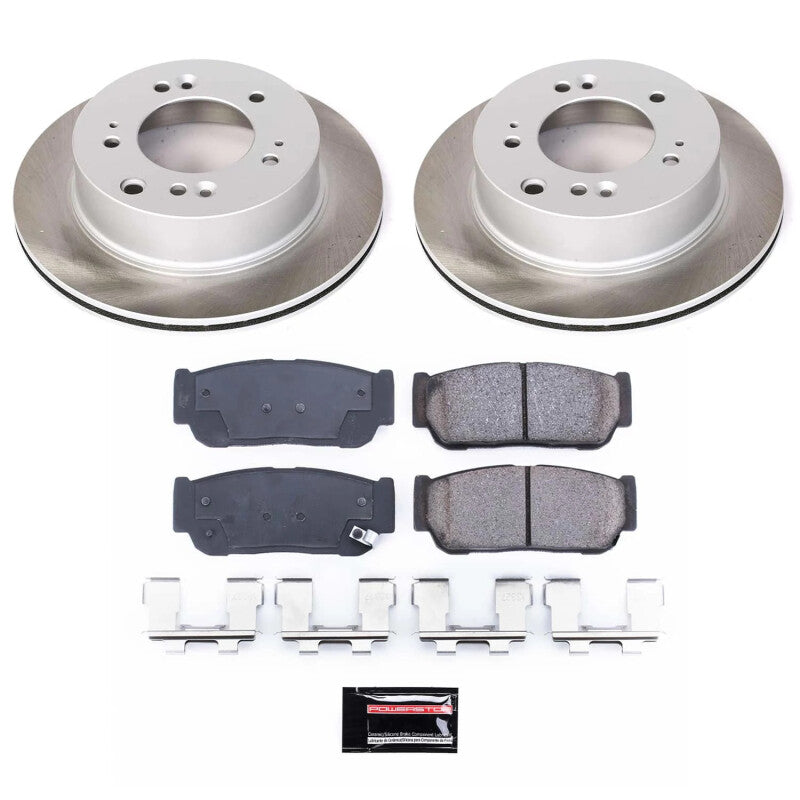 Power Stop 07-09 Kia Sorento Rear Semi-Coated Rotor Kit