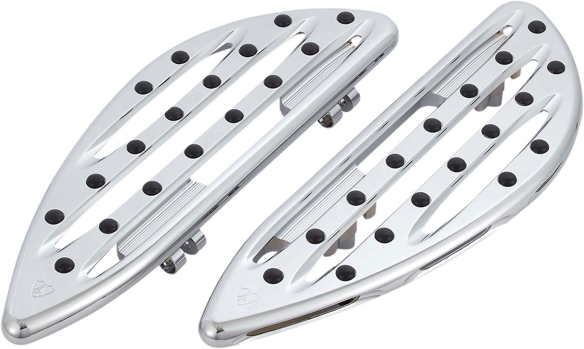 ARLEN NESS Driver Floorboards - Deep Cut - Chrome 410-004