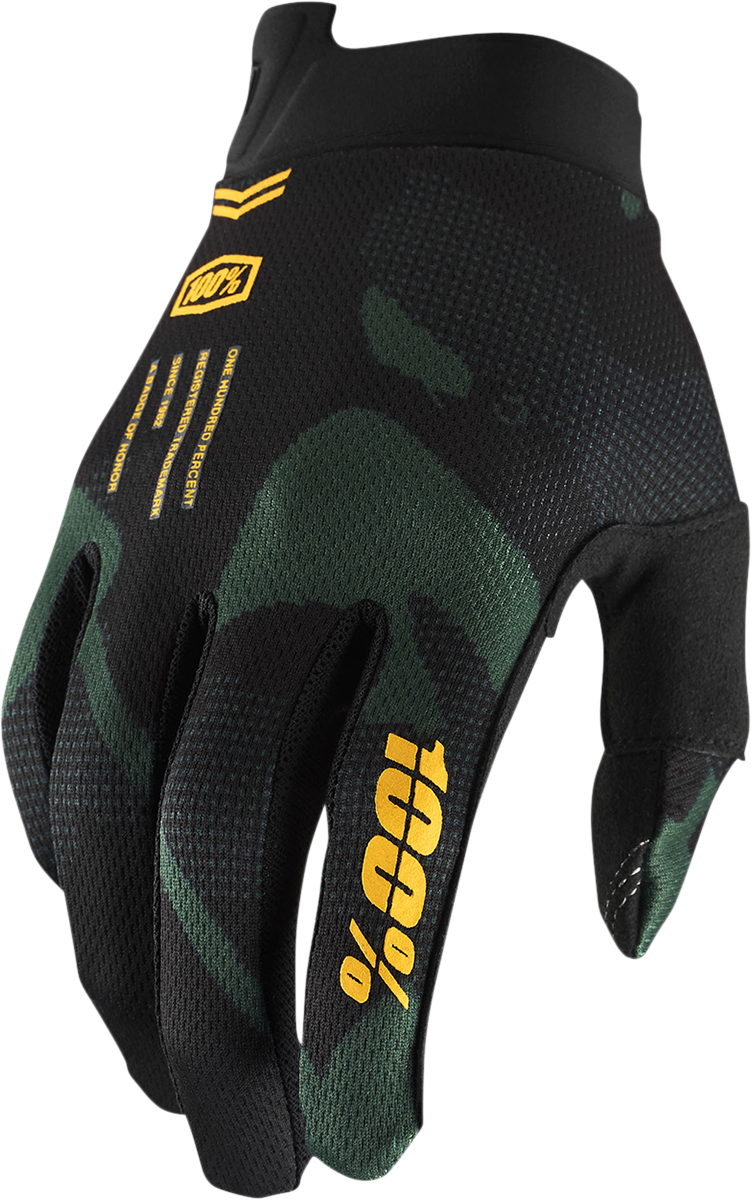 100% Youth iTrack Gloves - Sentinel Black - Large 10009-00010