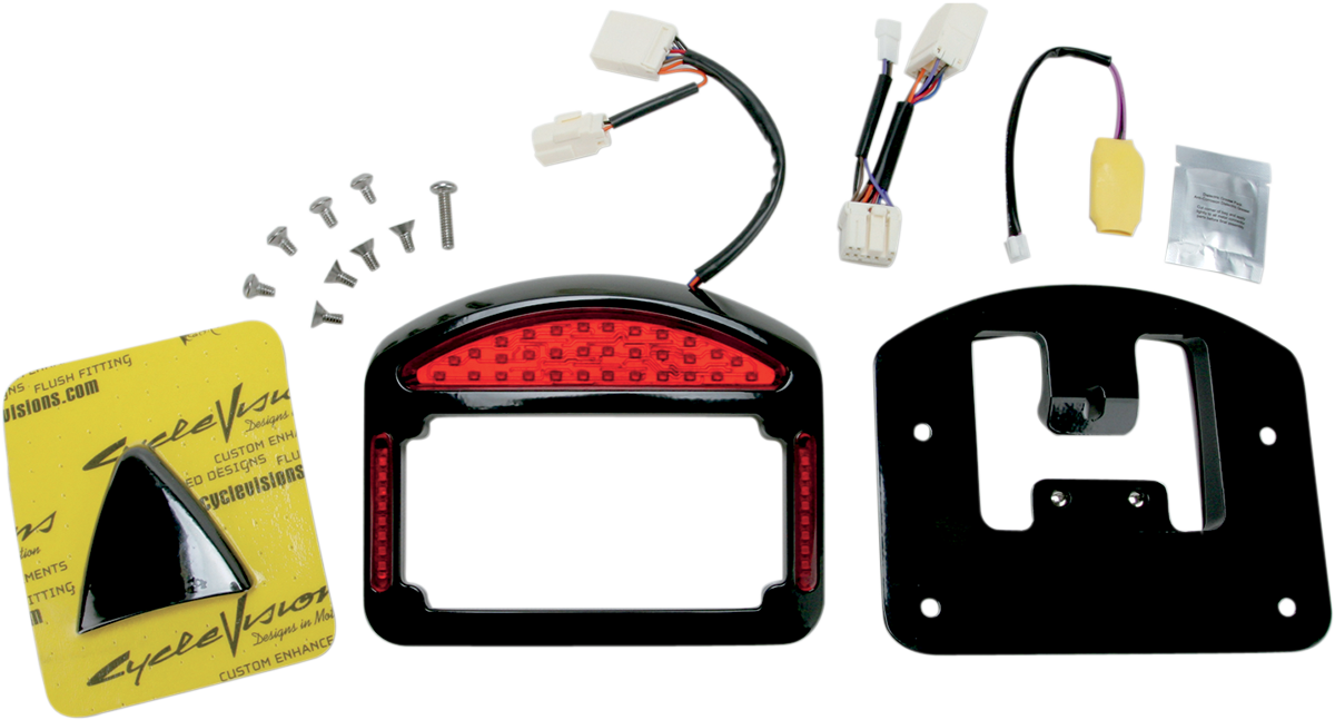 CYCLE VISIONS Taillight Eliminator - '00-'11 FXD - Black CV-4804B