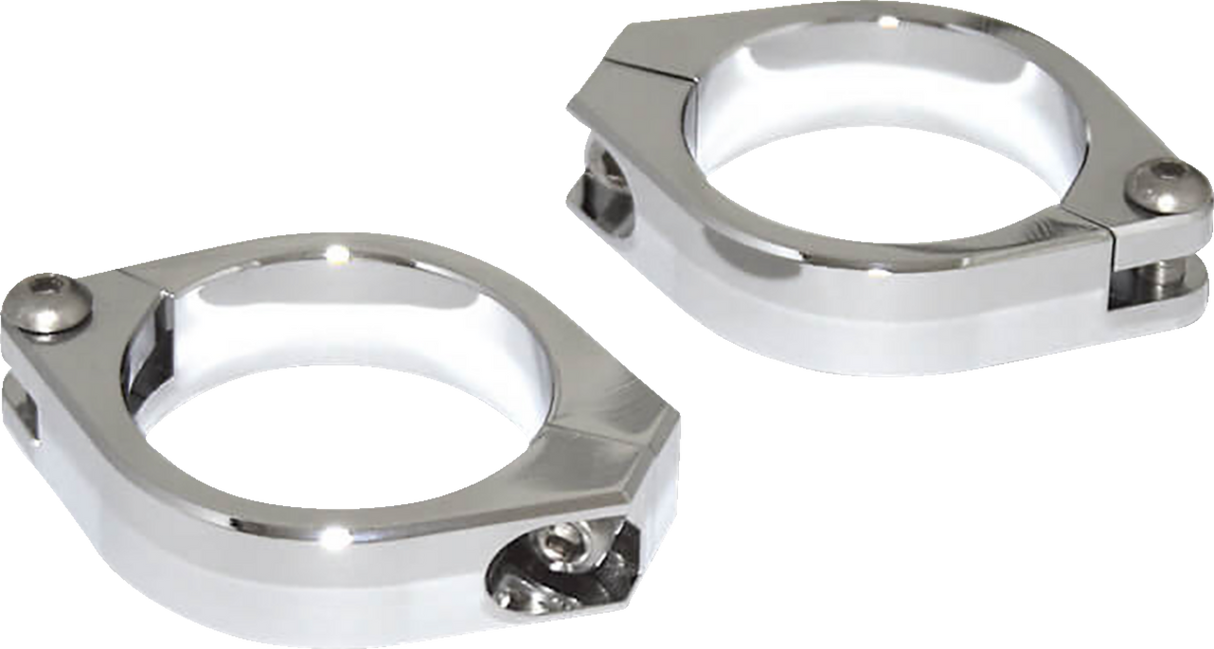 HIGHSIDER Fork Clamps - 42-43 mm - Chrome 207-409