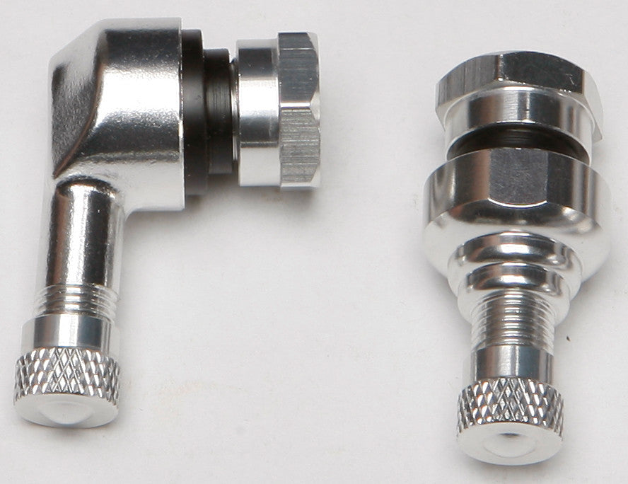 COMP. WERKES 90/Straight Air Valve. 11.3mm Silver MPH-4207S