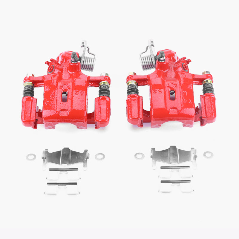 Power Stop 99-01 Infiniti G20 Rear Red Calipers w/Brackets - Pair