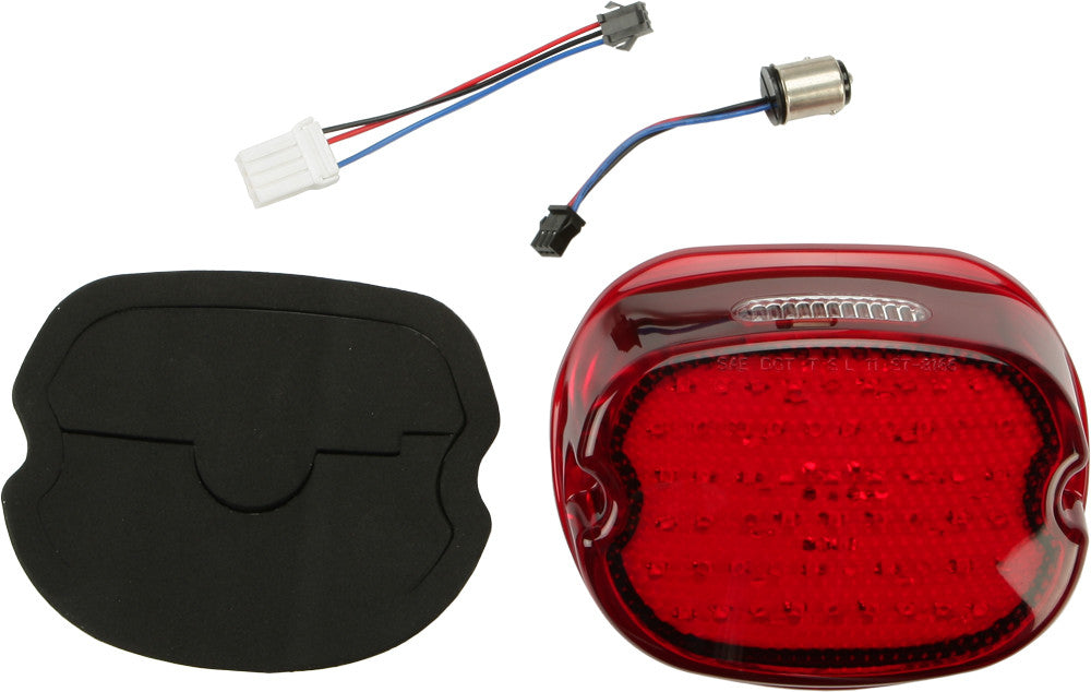 HARDDRIVE Low Profile Led Taillight Red L24-0436CRLED