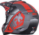 AFX FX-17 Helmet - Force - Frost Gray/Red - Large 0110-5205