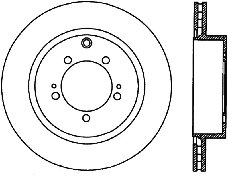 StopTech Power Slot 03-06 Evo 8 & 9 Cryo Slotted Right Rear Rotor 126.46065CSR