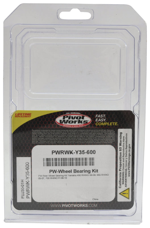 Pivot Works Atv Rear Bearing Kit Yam