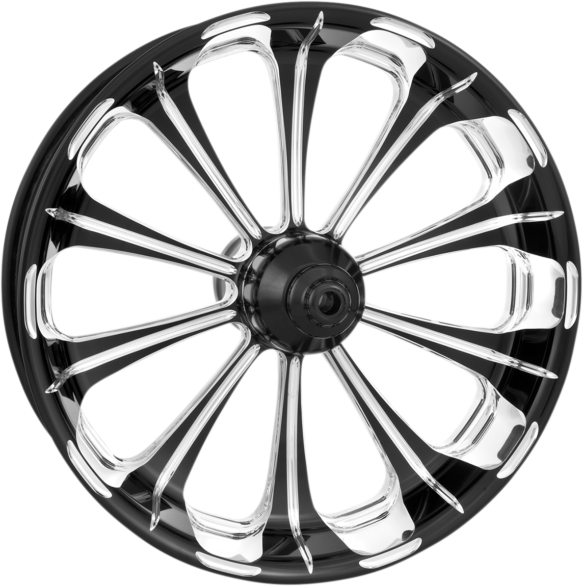 PERFORMANCE MACHINE (PM) Wheel - Revolution - Rear/Single Disc - with ABS - Platinum Cut - 18"x5.50" - '09+ FLT 12697814PRELBMP