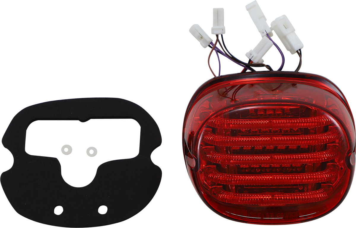 CUSTOM DYNAMICS Taillight/Turn Signal - Bottom Window - Red Lens PB-TL-INT-BW-R