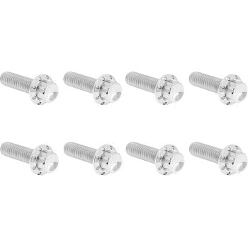ARLEN NESS Bolt Kit - Trap Door - Titanium - 12-Point - M8/Twin Cam - Polished 300-709