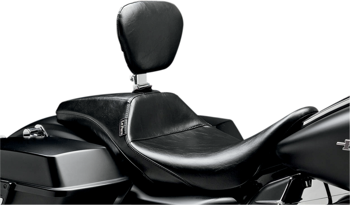 LE PERA Outcast Daddy Long Legs Seat - Full-Length - With Backrest - Smooth - Black - FL LK-987DLBR