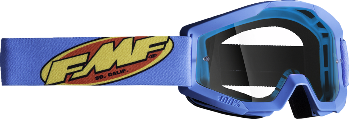 FMF Youth PowerCore Goggles - Core - Cyan - Clear F-50054-00005 2601-3185