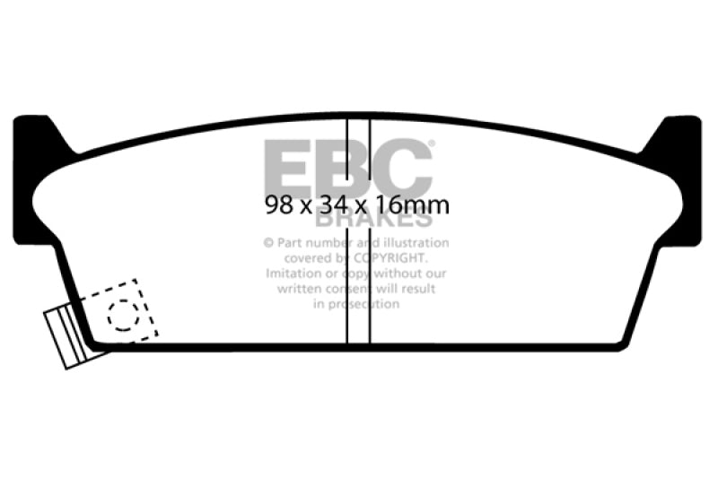 EBC 90-93 Infiniti M30 3.0 Yellowstuff Rear Brake Pads DP4686/2R