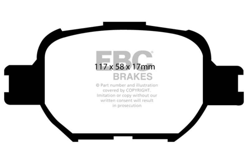 EBC 04-10 Scion TC 2.4 Ultimax2 Front Brake Pads UD817