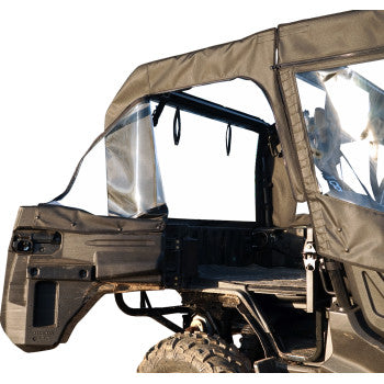 SEIZMIK Soft Doors - Middle/Rear Windows - Black - Honda Pioneer 1000 2016-2023 51-20983