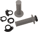 MOOSE RACING Grips - Lock-On - Gray/Silver B36MRG-S