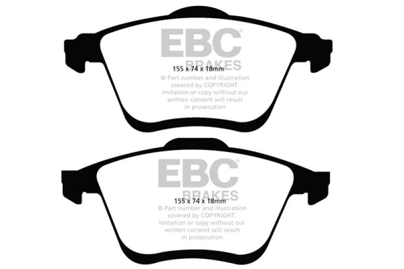 EBC 06-09 Mazda 6 2.3 Turbo (Mazdaspeed) Yellowstuff Front Brake Pads DP41773R