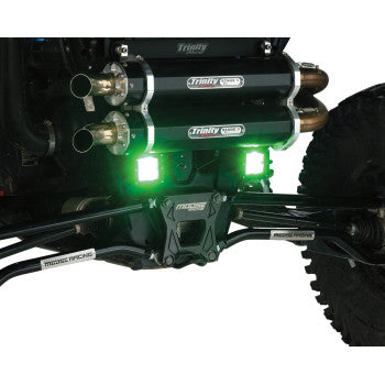 MOOSE UTILITY Barra de luces - LED - Verde - Cuadrada - 3" - Par MSE-LPKITG 