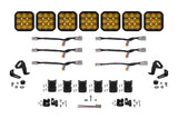 Diode Dynamics SS5 Pro Universal CrossLink 7-Pod Lightbar - Yellow Driving