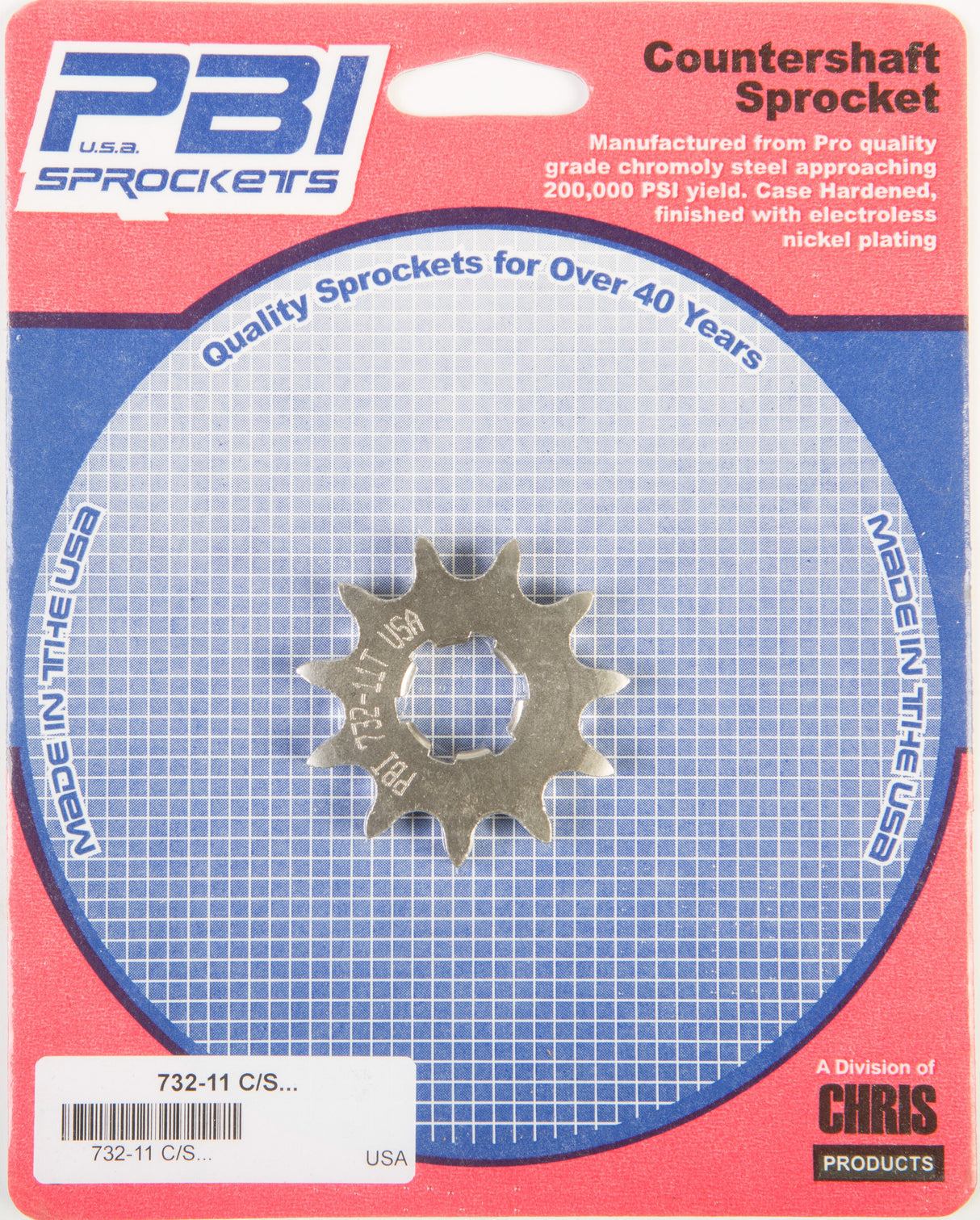 PBIFront Cs Sprocket Steel 11t-428 Kaw/Suz/Yam732-11