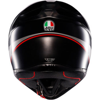 AGV K1 S Helmet - Lap - Matte Black/Gray/Red - Small 2118394003-034-S