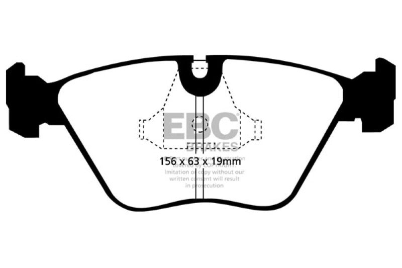 EBC 92-95 BMW M3 3.0 (E36) Redstuff Front Brake Pads DP3689C