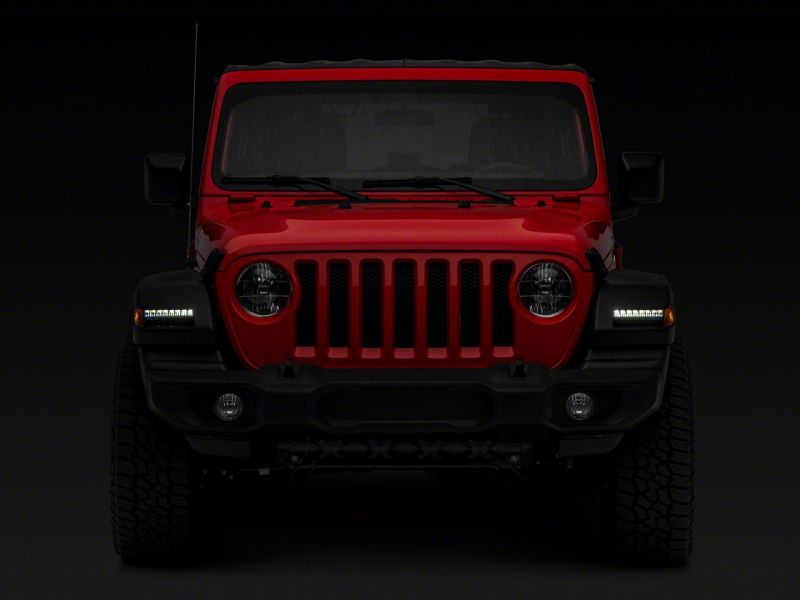 Raxiom 18-23 Jeep Wrangler JL Sport Axial Series SEQL LED Parking/Turn Signal Lights- Smoked J155019-JL