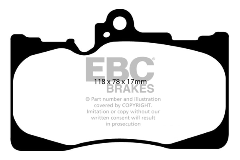 EBC 07-08 Lexus GS350 3.5 RWD Greenstuff Front Brake Pads DP21589