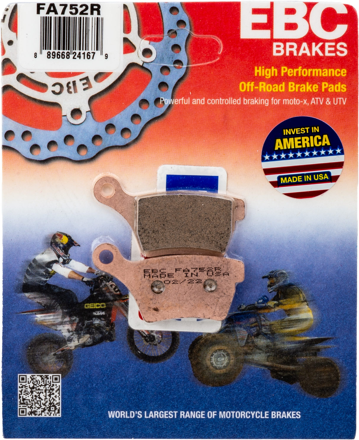 EBC Brake Pads Fa752r Sintered R Series FA752R