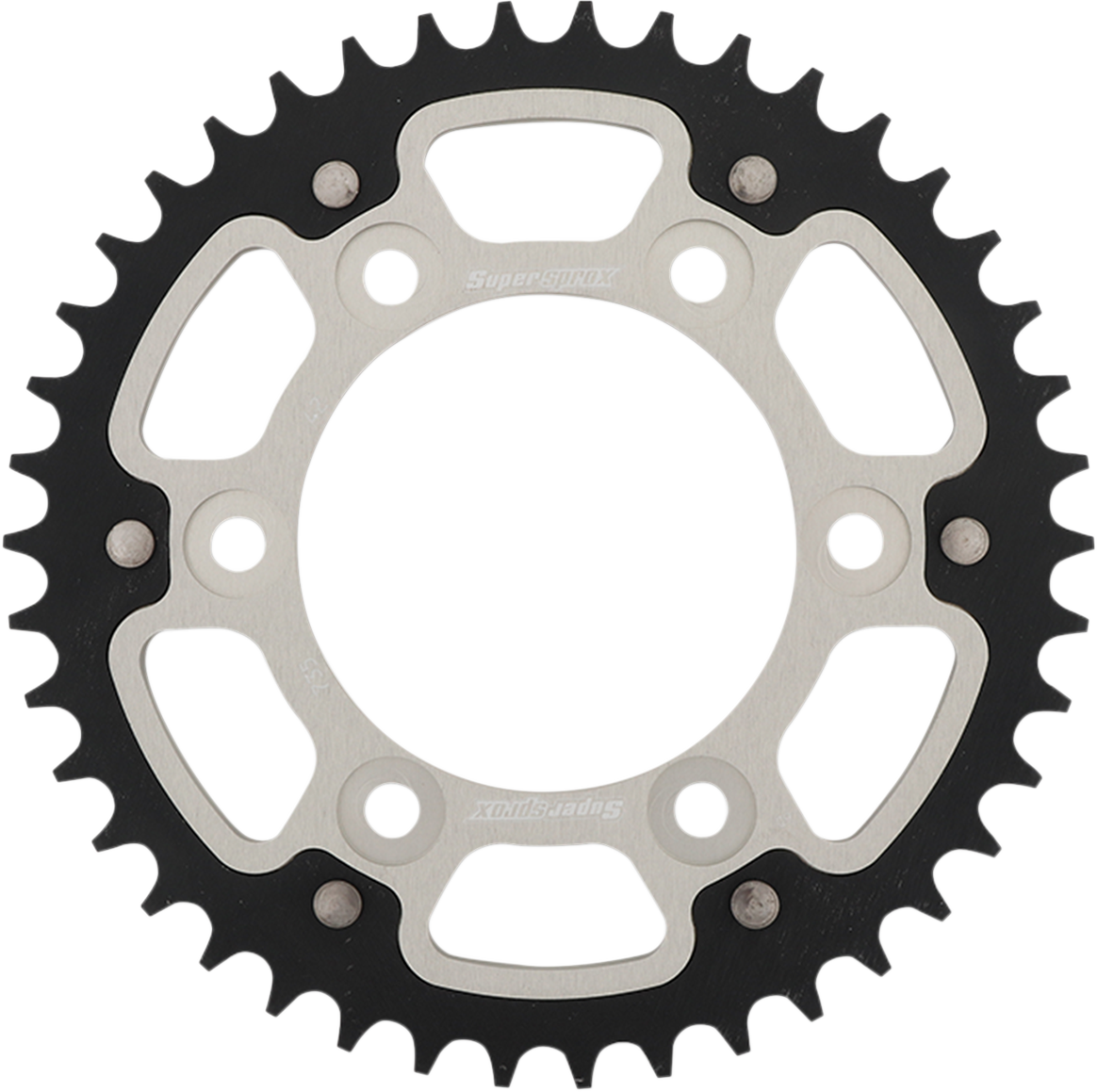 SUPERSPROX Stealth Rear Sprocket - 42 Tooth - Silver - Ducati RST-735-42-SLV