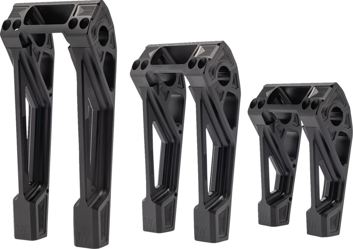 KODLIN MOTORCYCLE Risers - Fastback - 8" - Black K55122