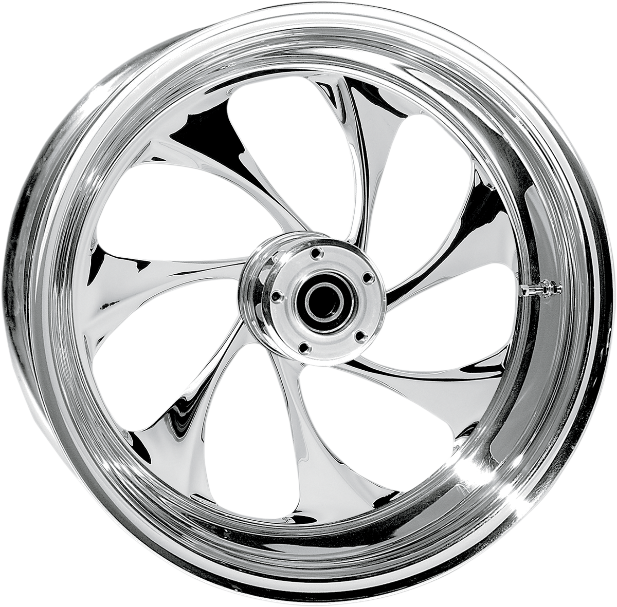 RC COMPONENTS Drifter Rear Wheel - Single Disc/No ABS - Chrome - 16"x3.50" - '02-'07 FLT 16350-9974-101C