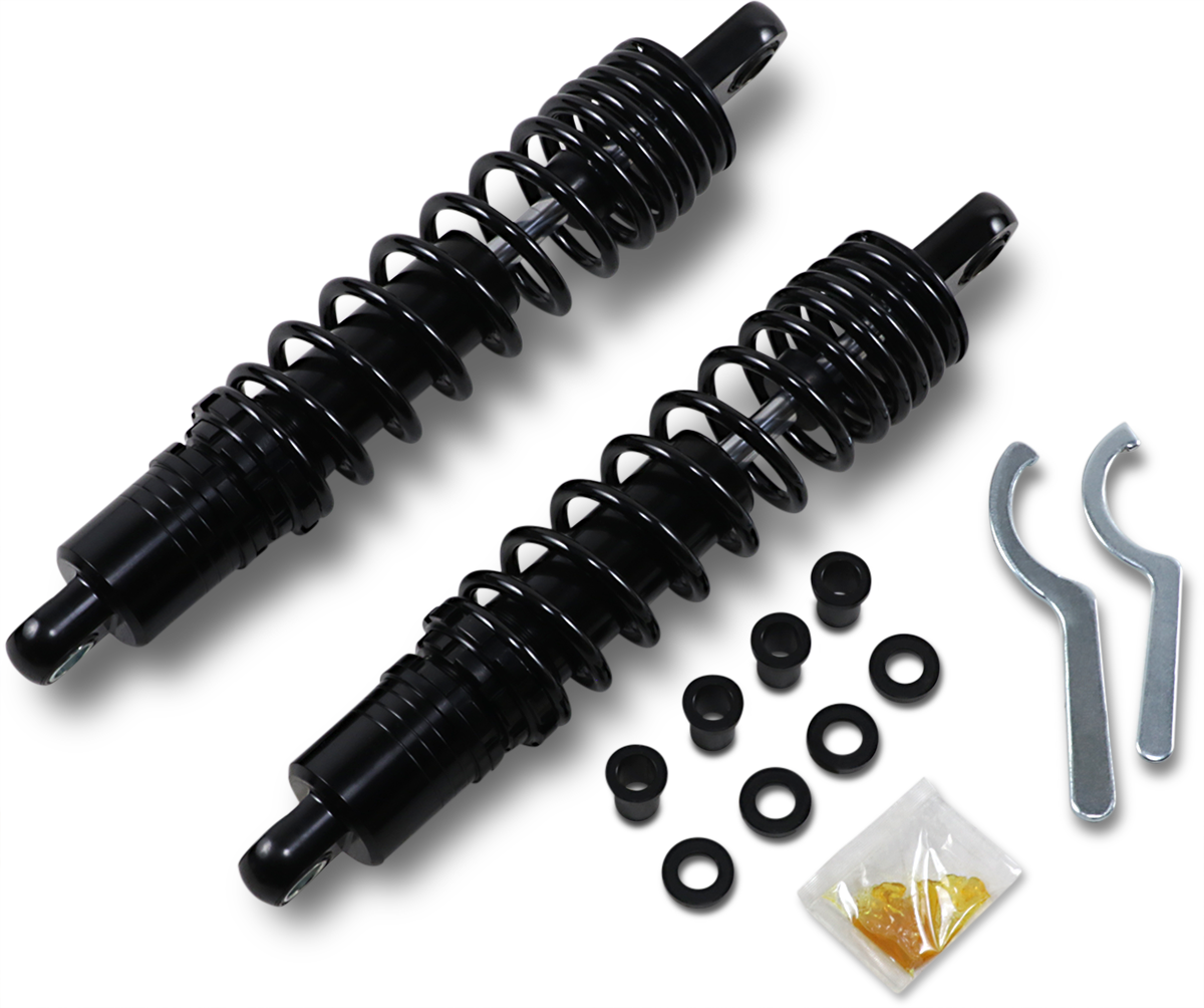 DRAG SPECIALTIES SHOCKS Premium Ride-Height Adjustable Shocks - Black - Standard - 13.5" C16-0168NUAB