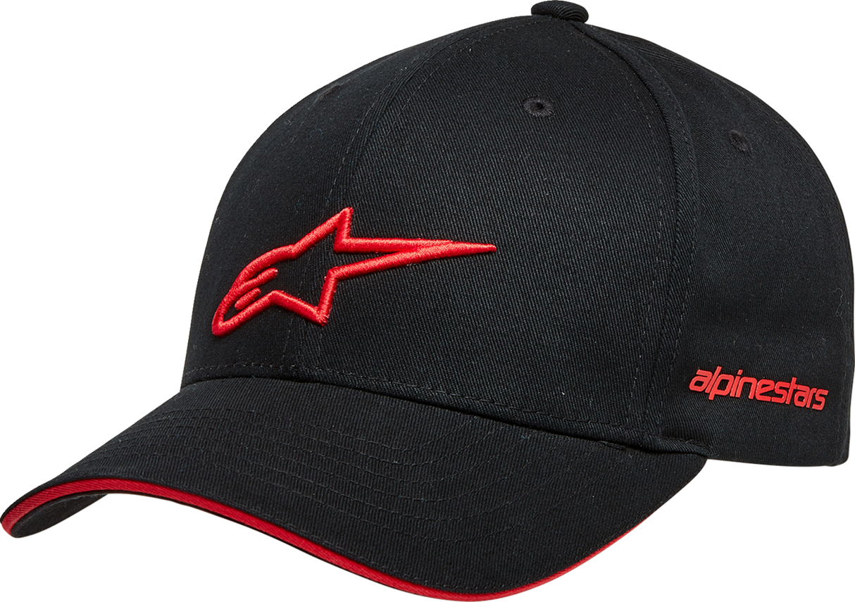 ALPINESTARS Rostrum Hat - Black/Red - One Size 1232-81000-1030