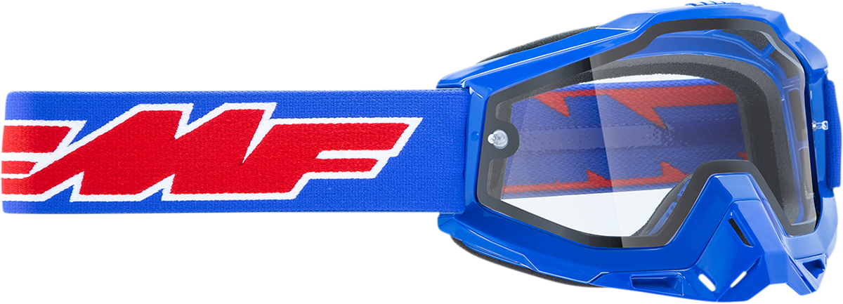 FMF PowerBomb Enduro Goggles - Rocket - Blue - Clear F-50038-00002 2601-2987