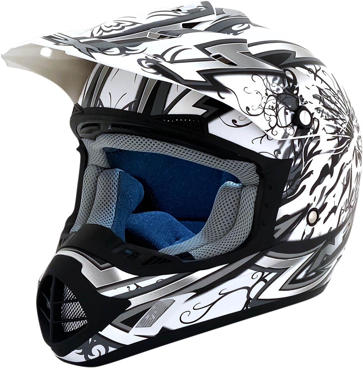 AFX FX-17 Helmet - Butterfly - Matte White - Small 0110-7127