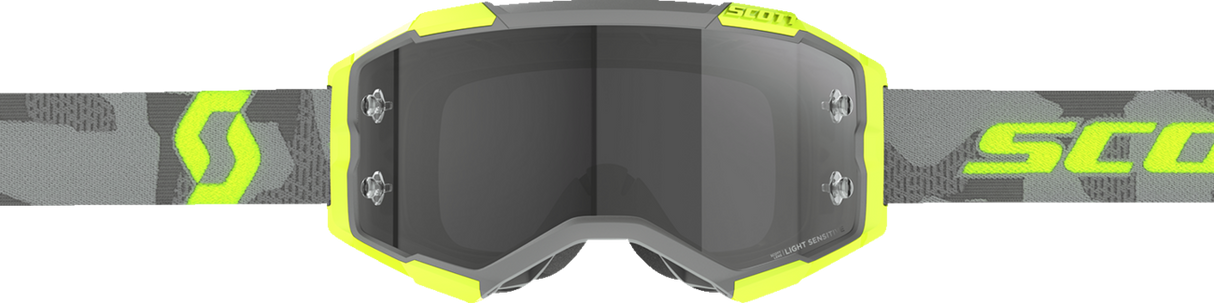 SCOTT Fury Goggle - Light Gray/Neon Yellow - Light Sensitive Gray 272827-7697327