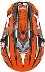 AFX FX-17 Helmet - Butterfly - Matte Orange - Large 0110-7114