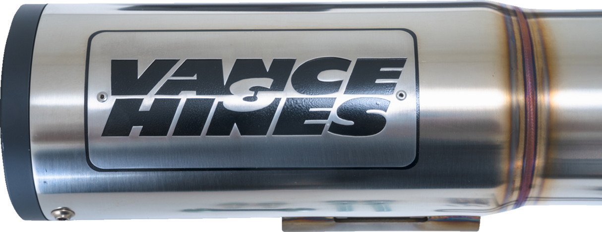 VANCE & HINES Hi-Output RR Exhaust System - Brushed  Glide  FLTRXST 2017-2024  27321